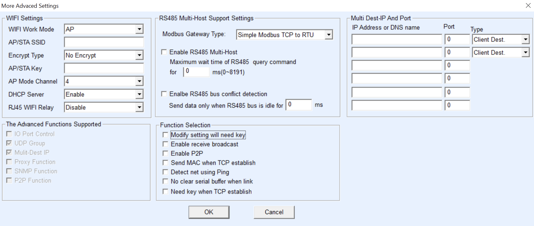 Waveshare More Advanced Settings