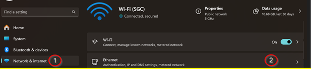 Configurações de Rede Windows 11