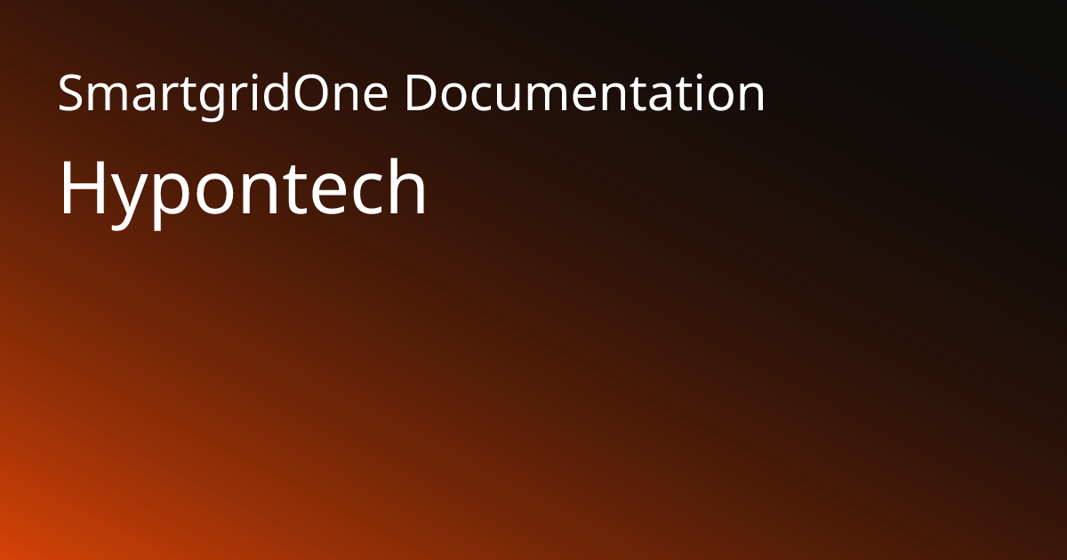 Hypontech | SmartgridOne Documentation